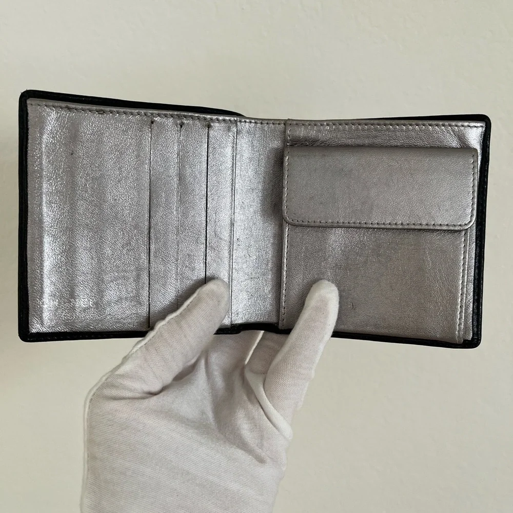 Chanel Mademoiselle black lamb skin quilted wallet